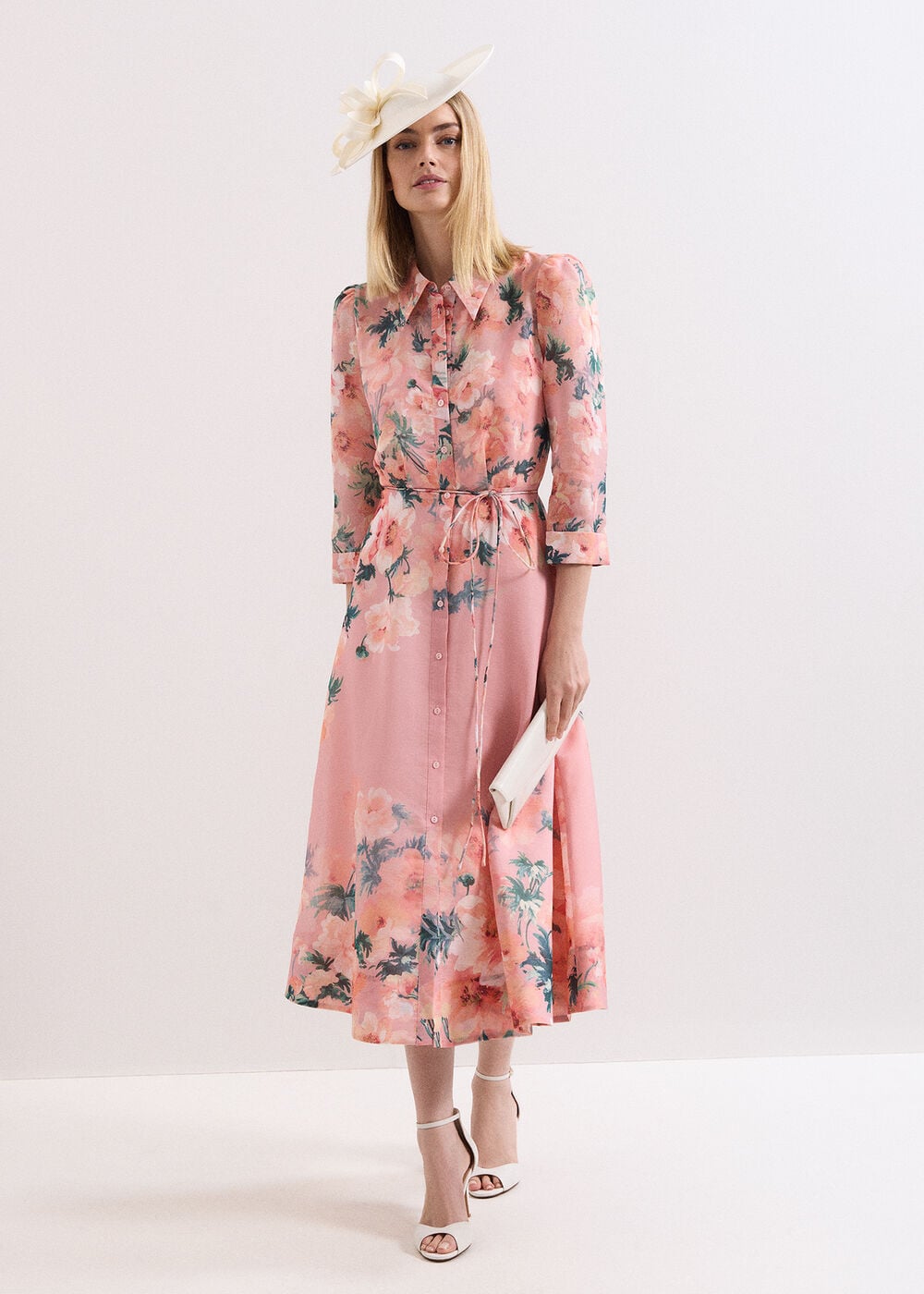 Petite Anabella Floral Shirt Dress