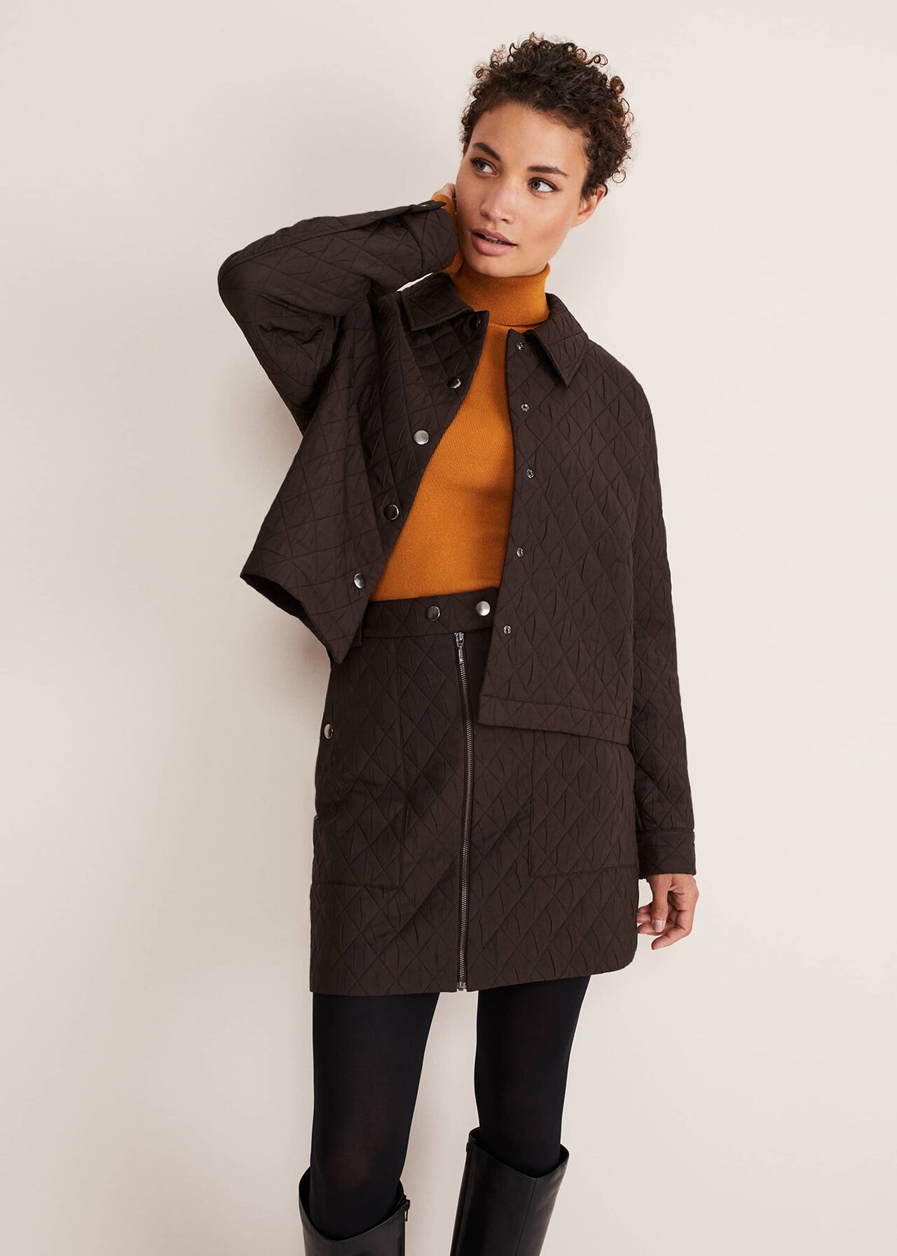 Chaya Quilted Jacket Co-Ord | Phase Eight UK