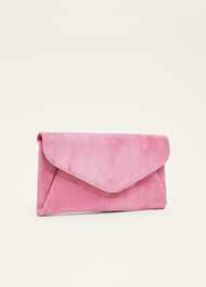 Wendie Suede Envelope Clutch Bag