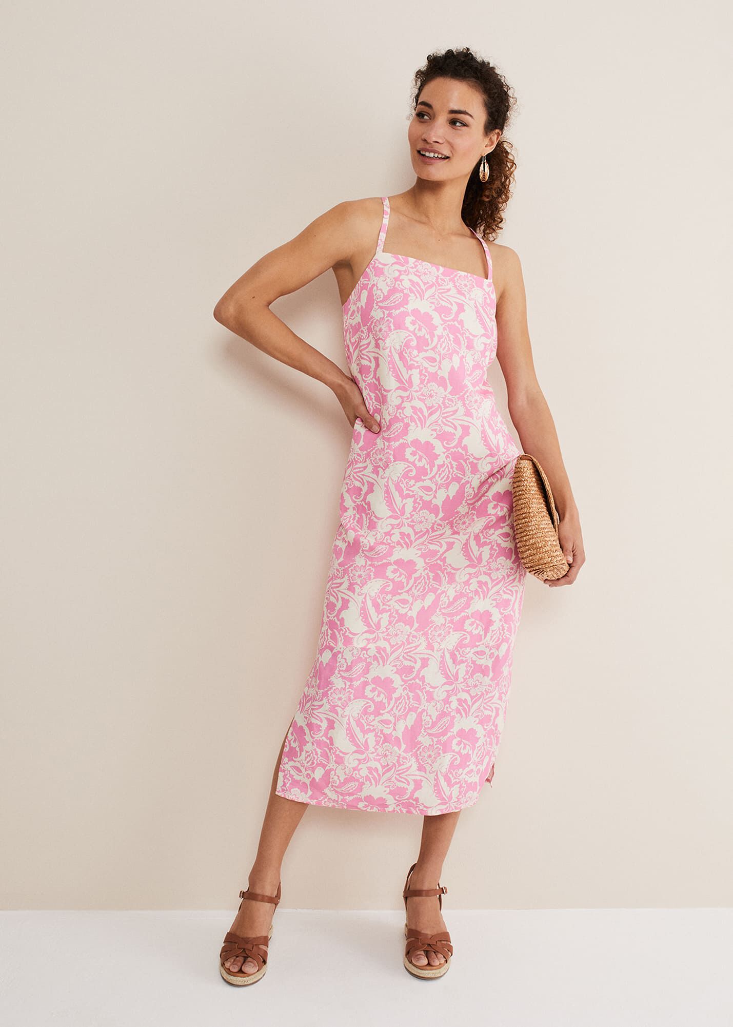 Monroe Paisley Midi Dress | Phase Eight UK |