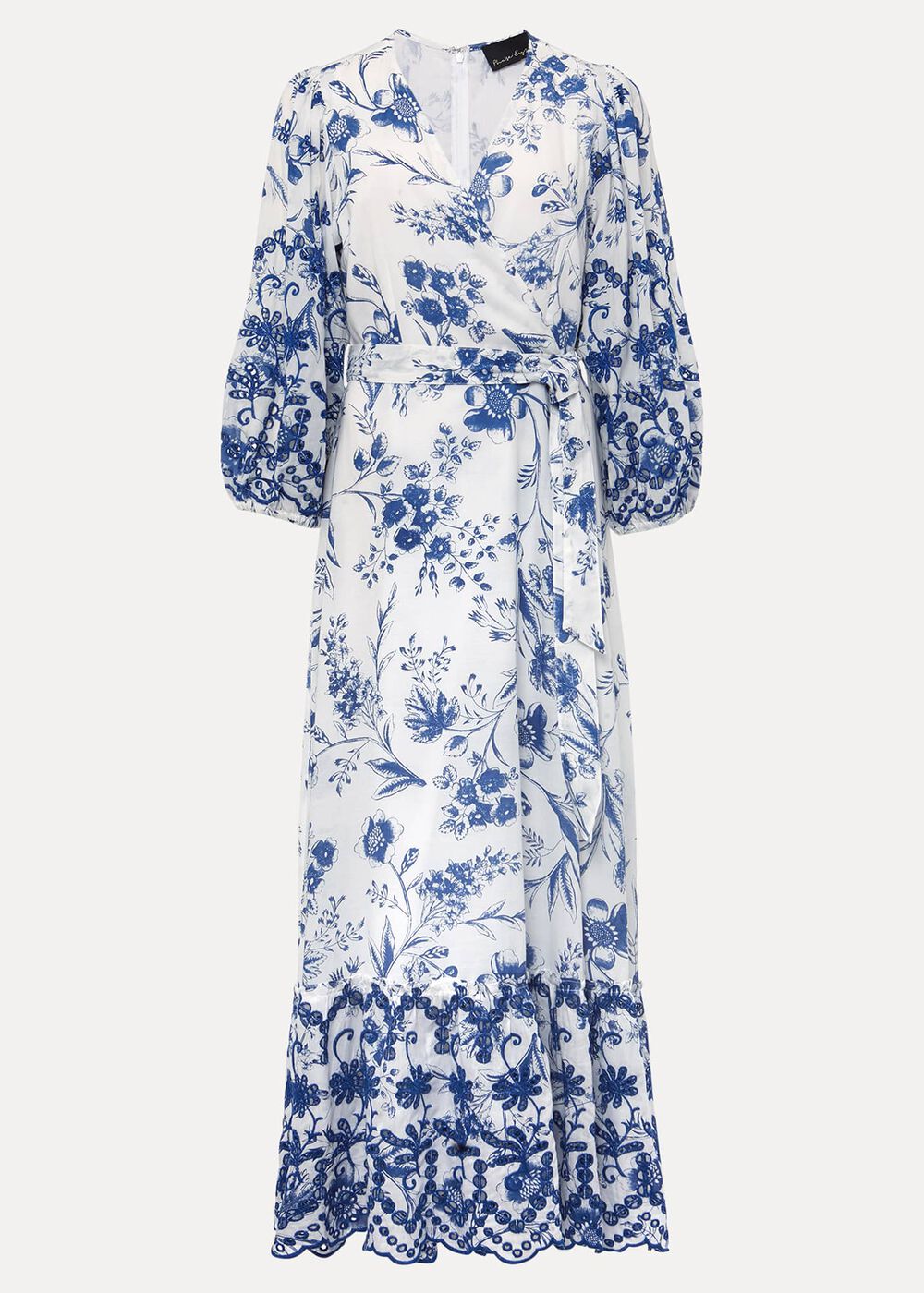 Abriella Floral Broderie Midi Dress