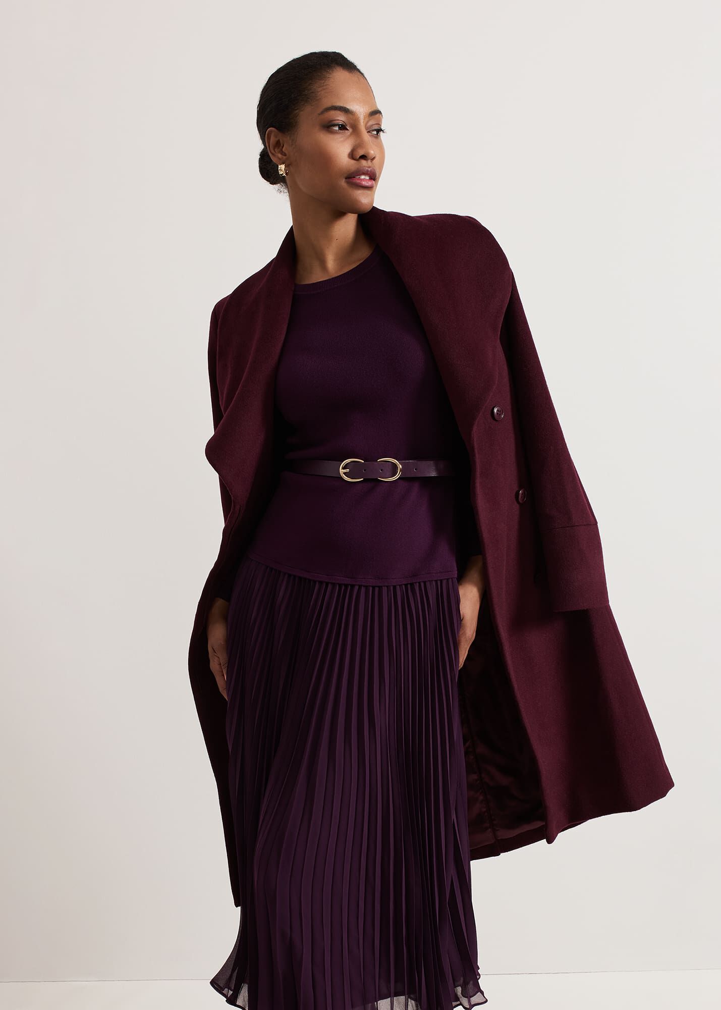 Kai Satin Knitted Dress | Phase Eight UK |