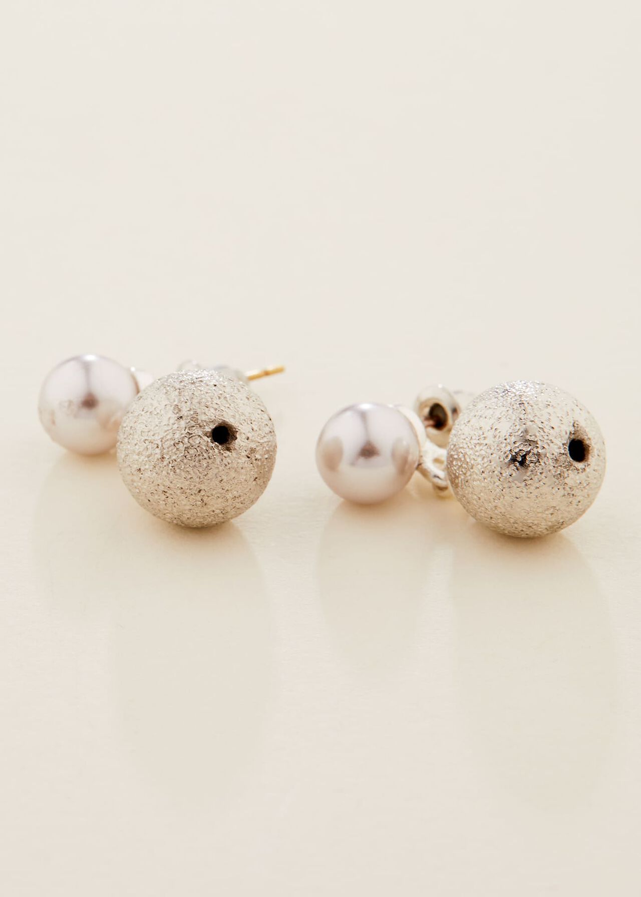 Pearl And Bead Drop Earring