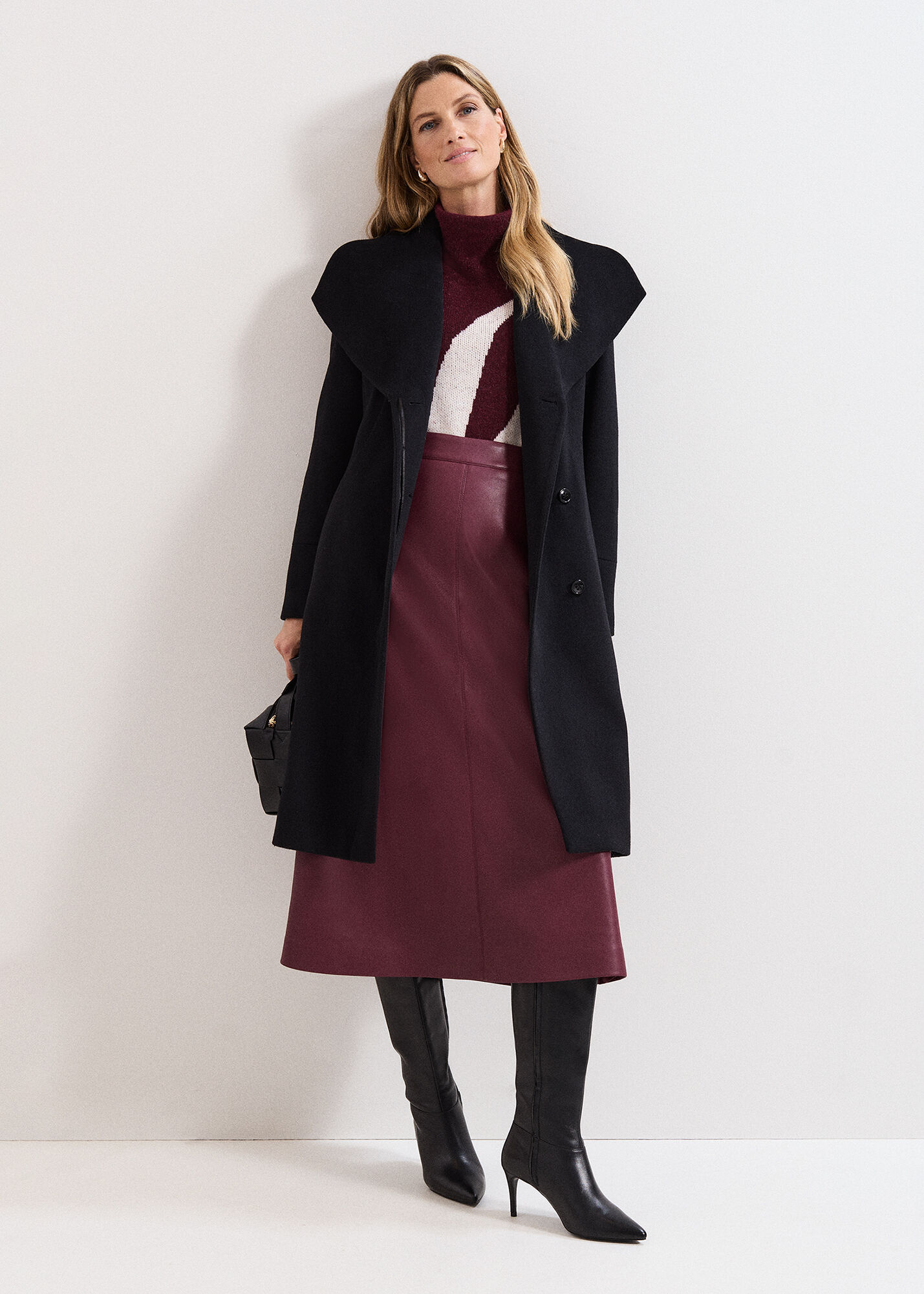 Nicci Belted Wool Coat | Phase Eight ROW |