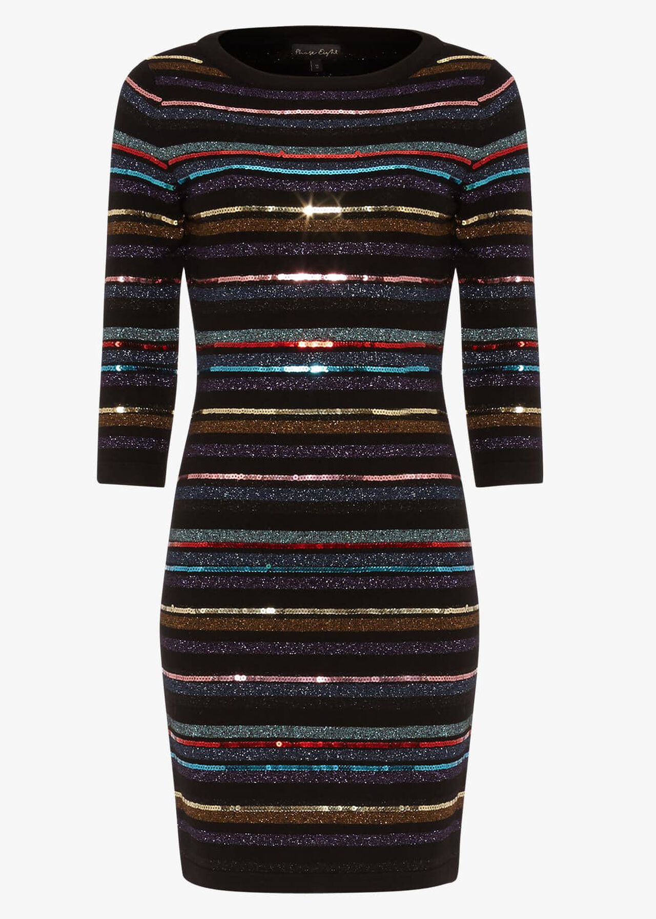 Jesse Sequin Stripe Knitted Dress