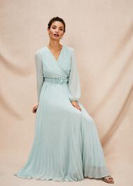Alecia Pleated Maxi Dress