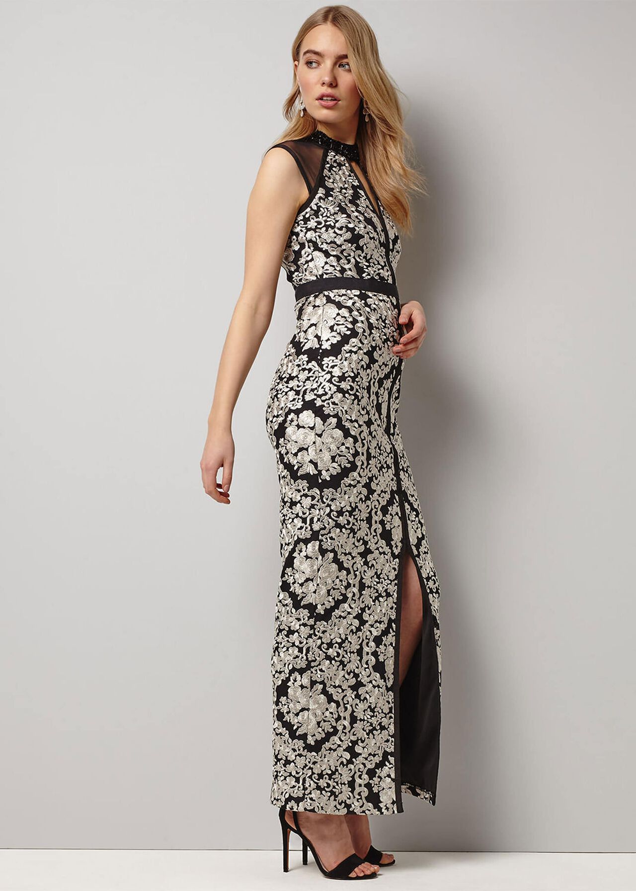 Elodie Embroidered Maxi Dress