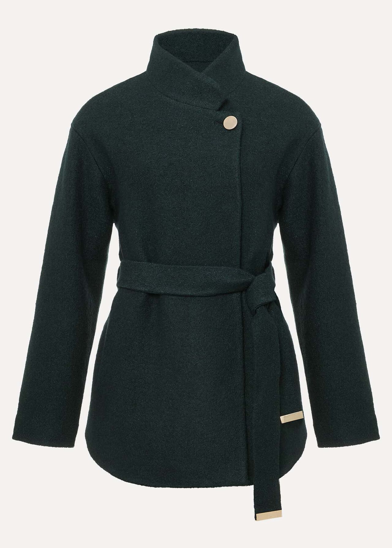 Mya Wool Short Belted Coat