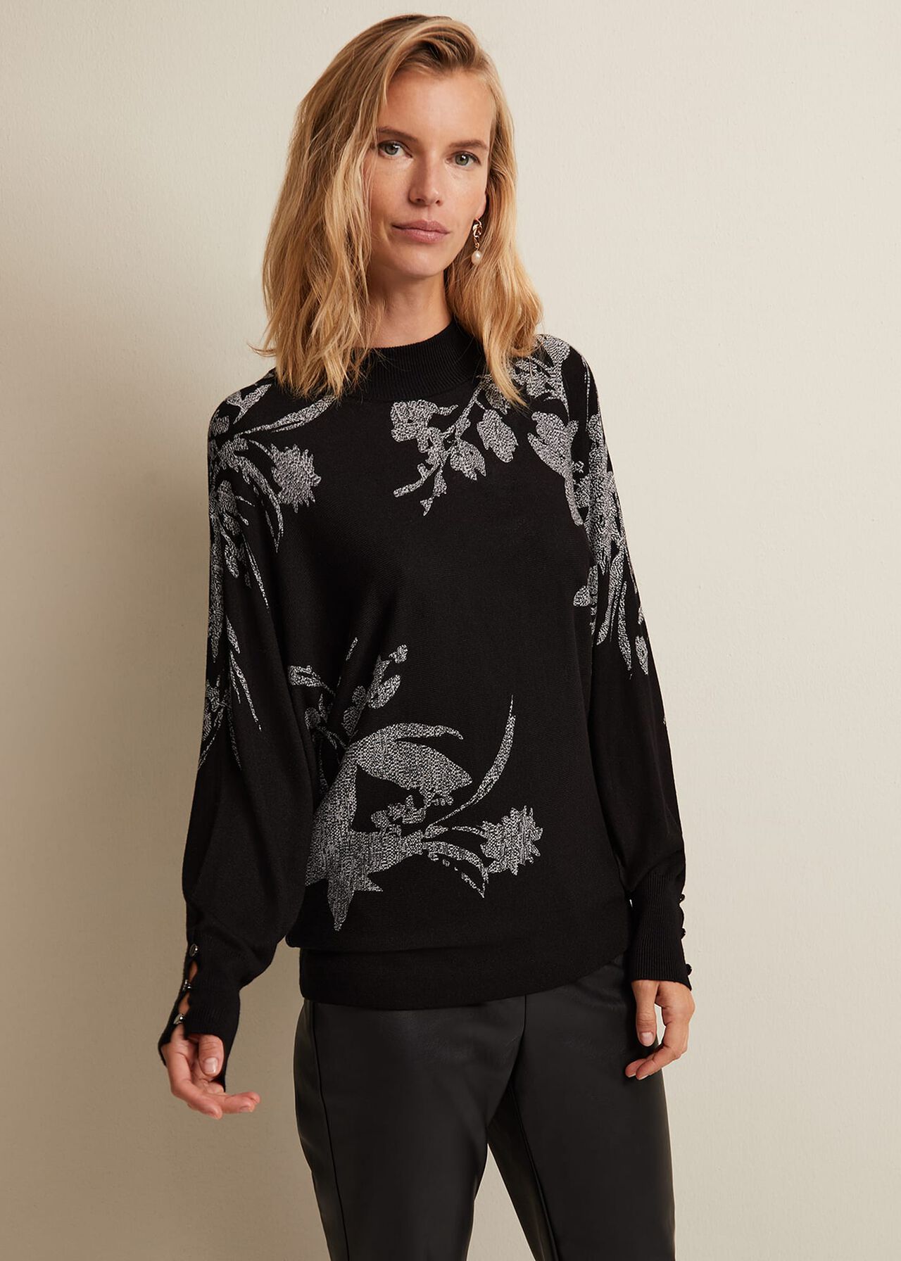 Tamara Floral Knitted Top | Phase Eight UK