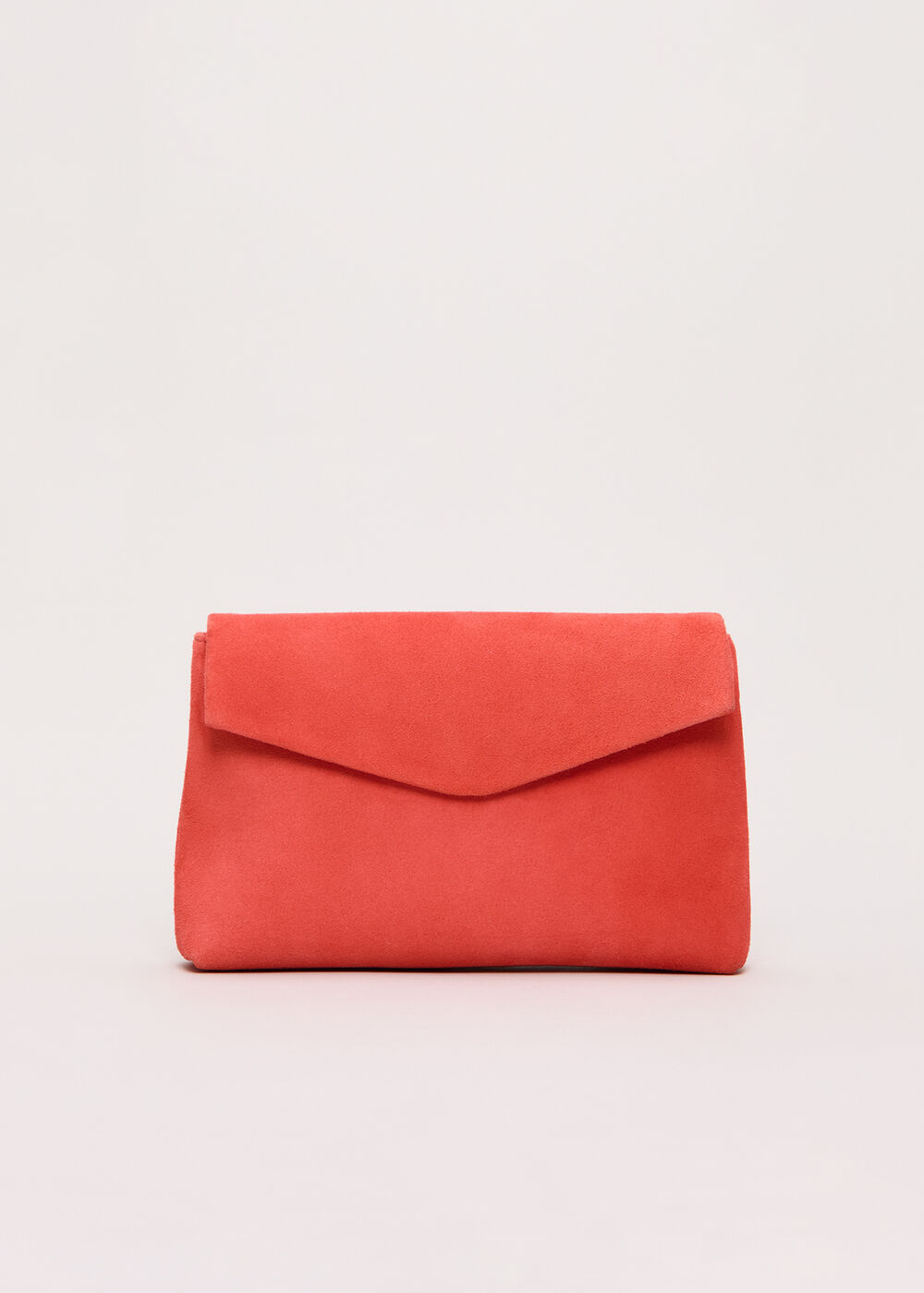 Suede Clutch Bag