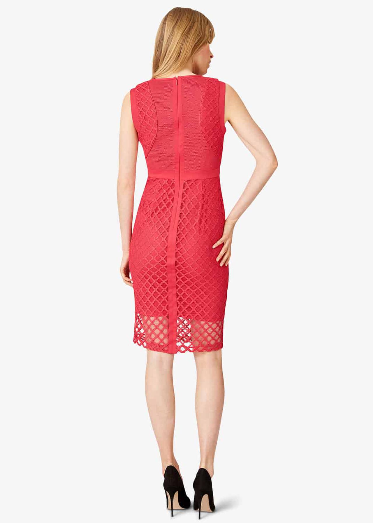 Grid Lace Dress