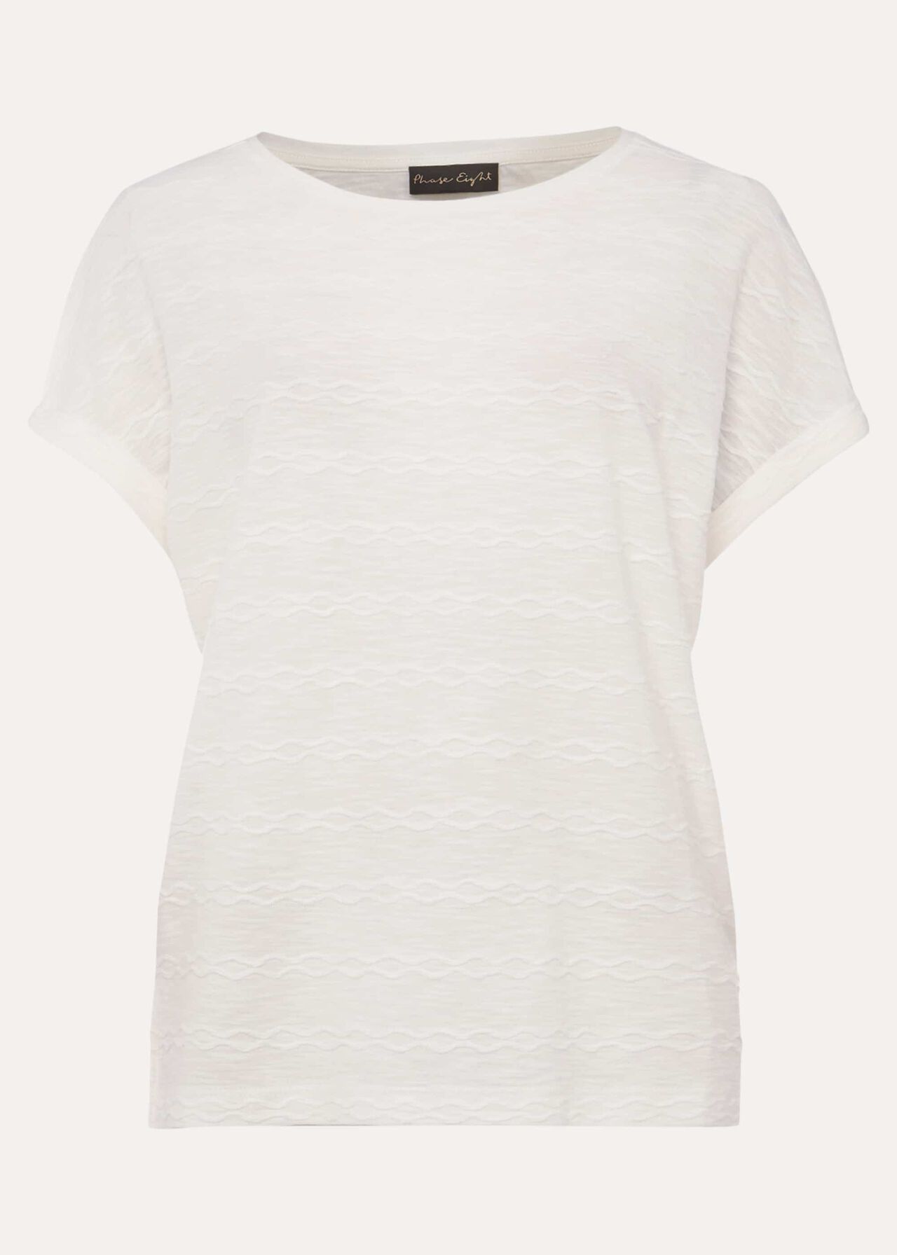 Faye Textured Jersey Top