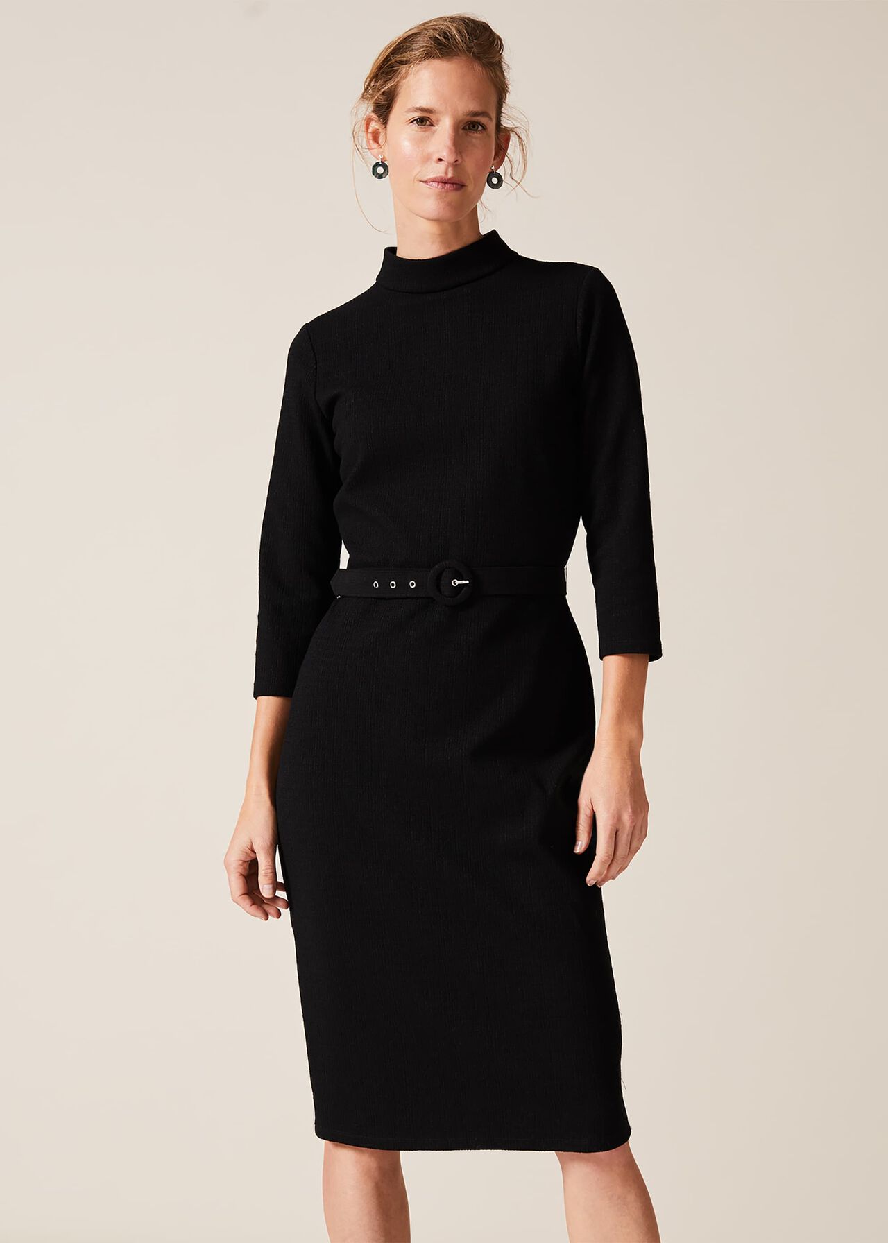 Sheree High Neck Fitted Dress