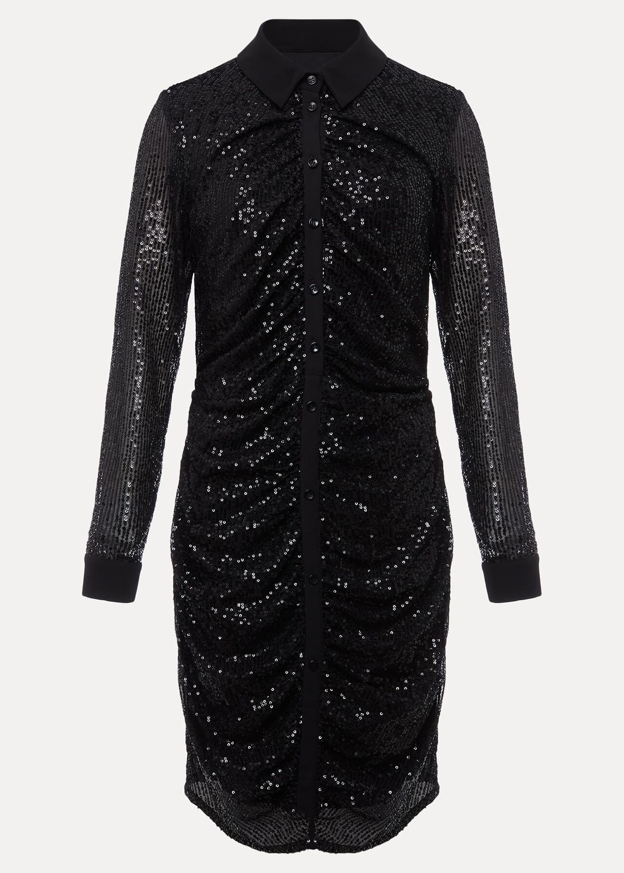 Kirsty Ruched Sequin Dress