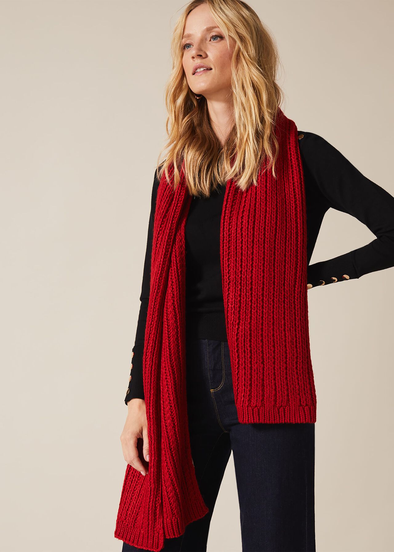 Caris Cable Knit Scarf