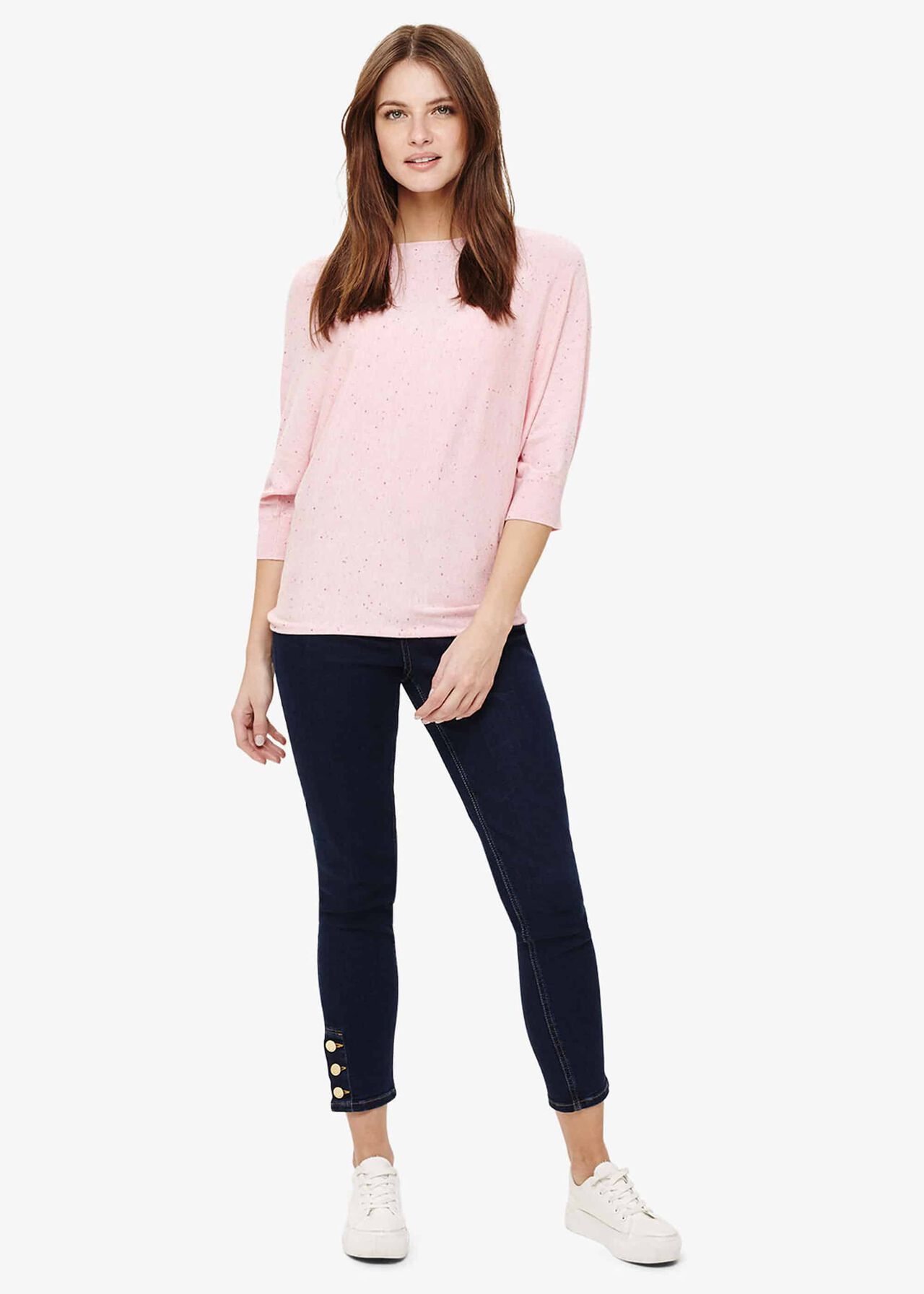 Becca Coloured Fleck Knitted Top