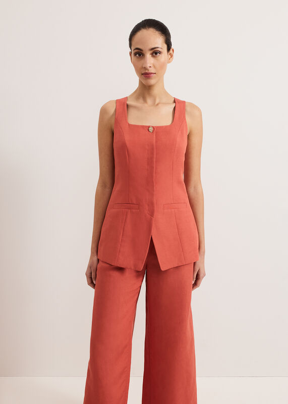 Lottie Linen Blend Waistcoat