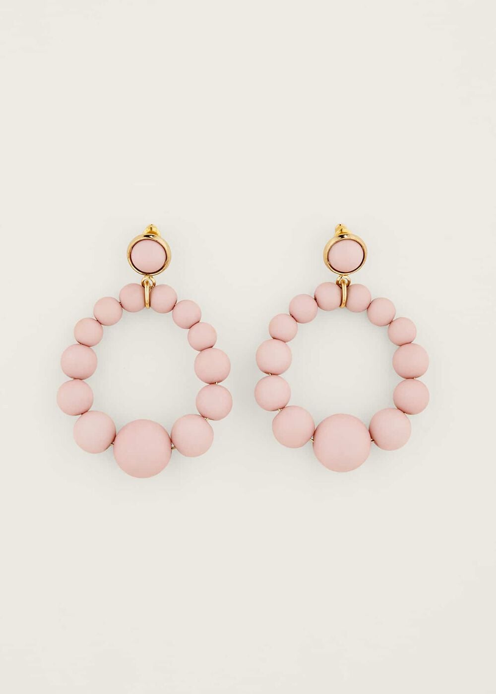 Matte Bead Drop Earring