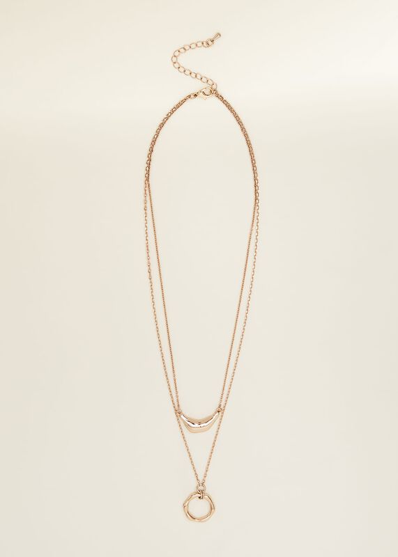 Chain Layer Short Necklace