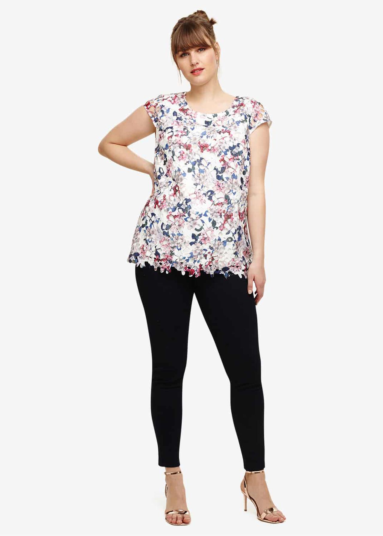 Sunny Printed Lace Top