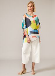 Ida Abstract Print Blouse