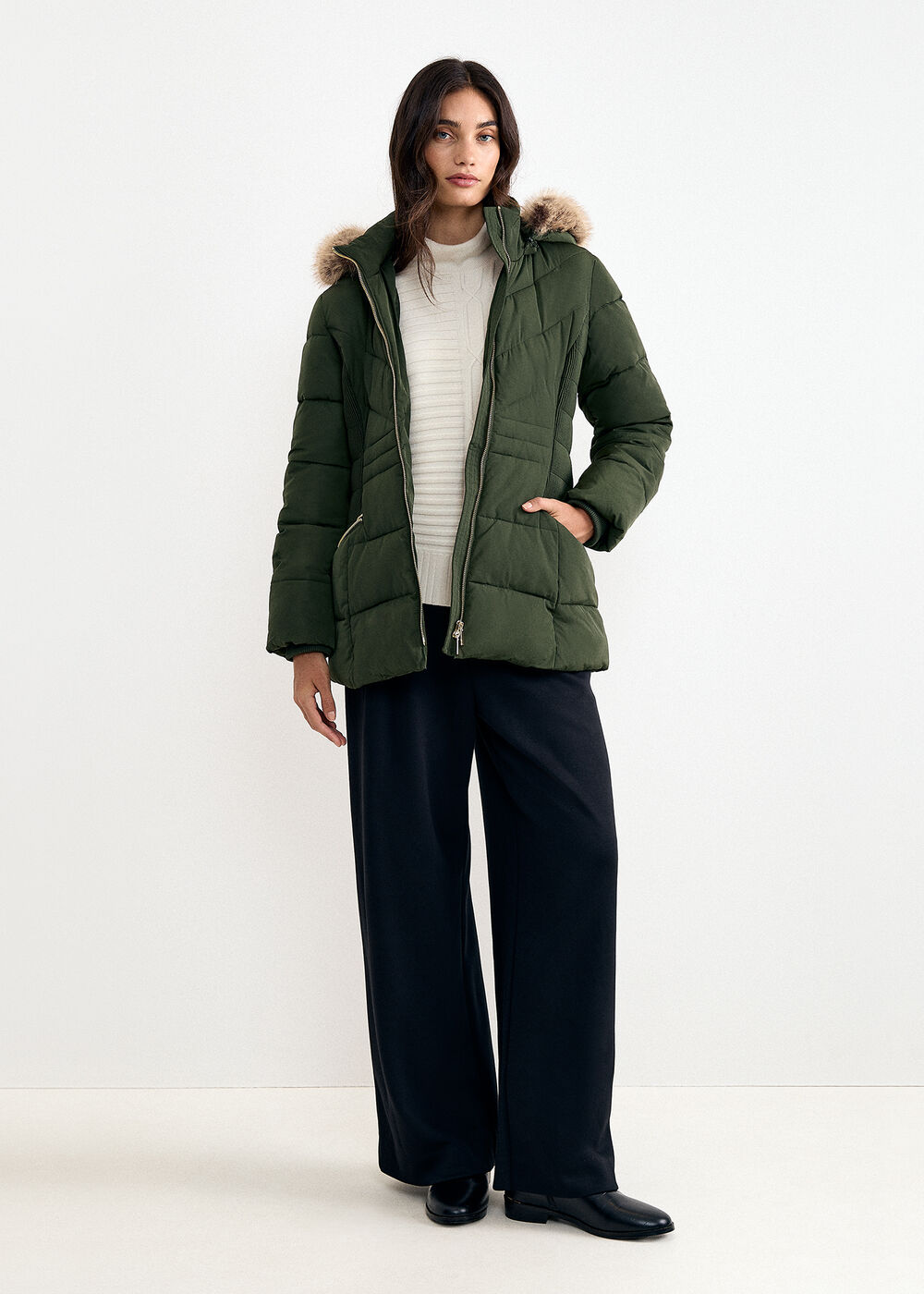 Amber Shower Proof Short Puffer Coat