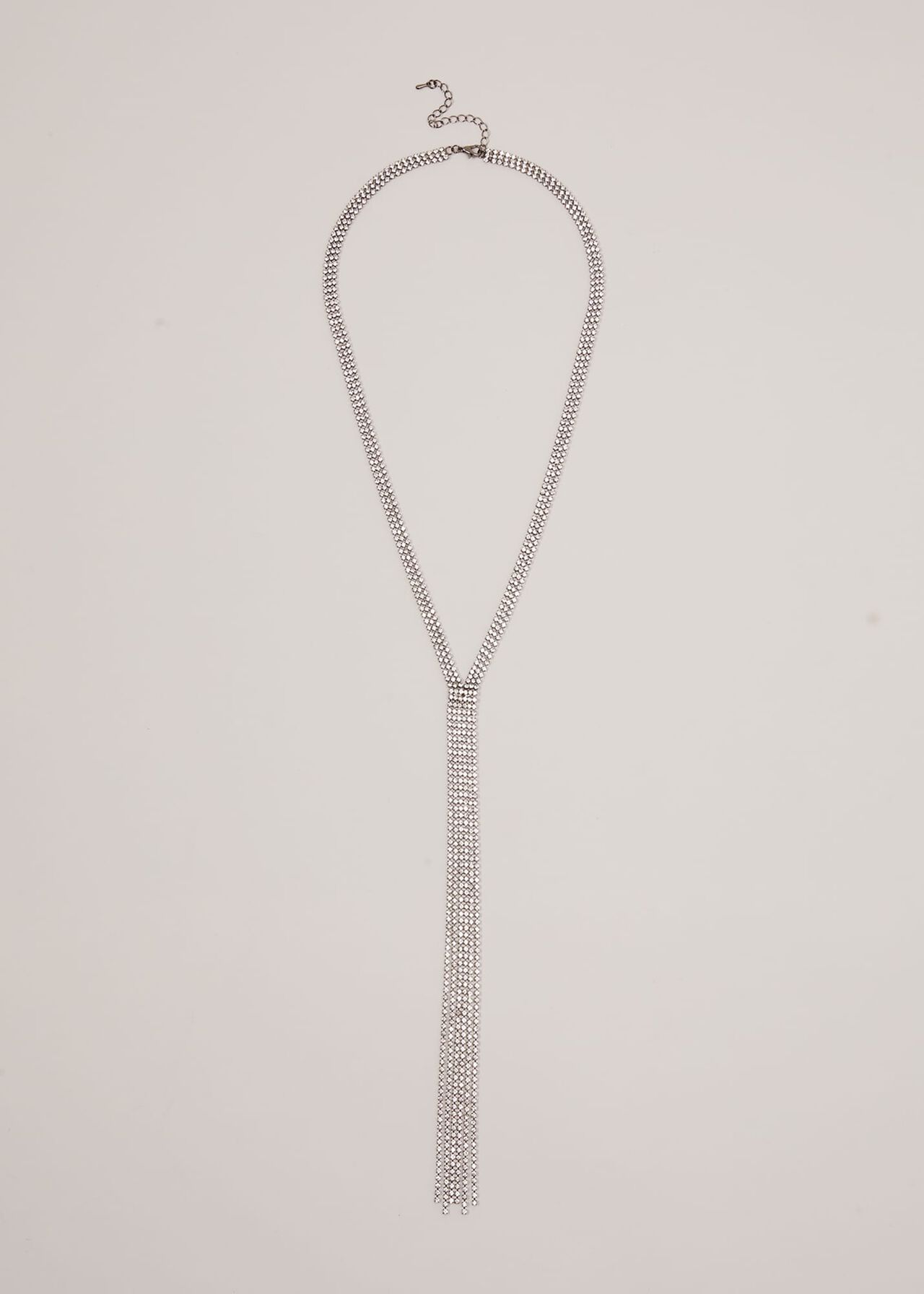 Long Sparkle Lariat Necklace