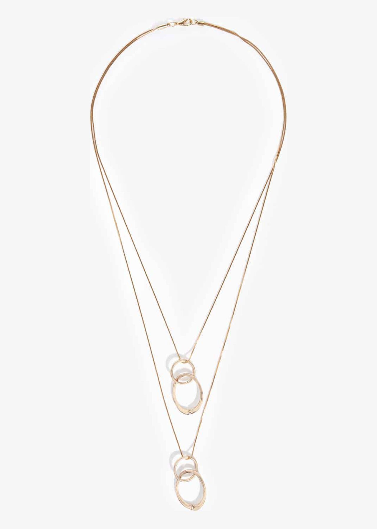 Tiffany Double Ring Long Necklace