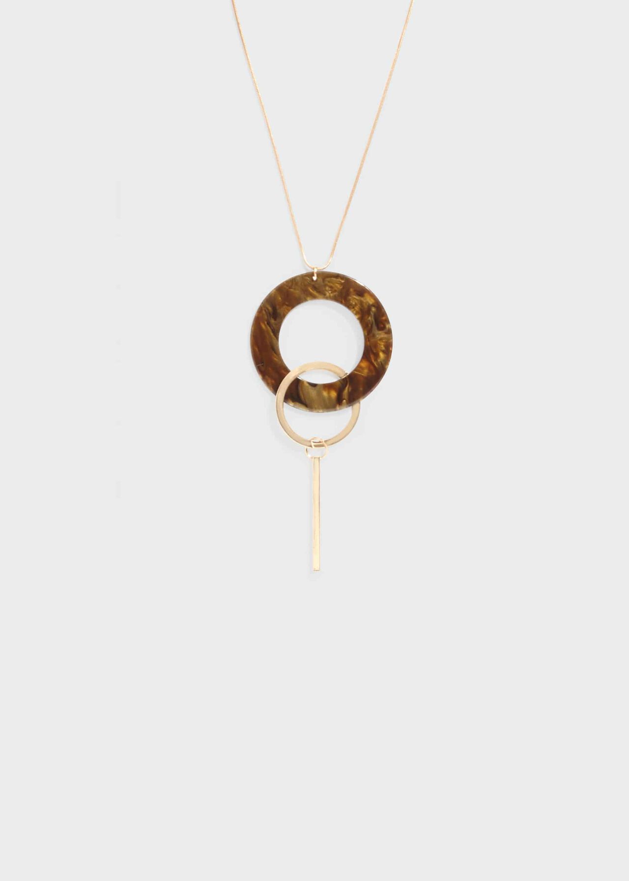 Abby Circle Pendant Necklace