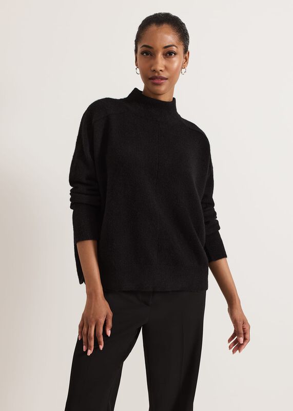Jordan Alpaca Funnel Neck Jumper