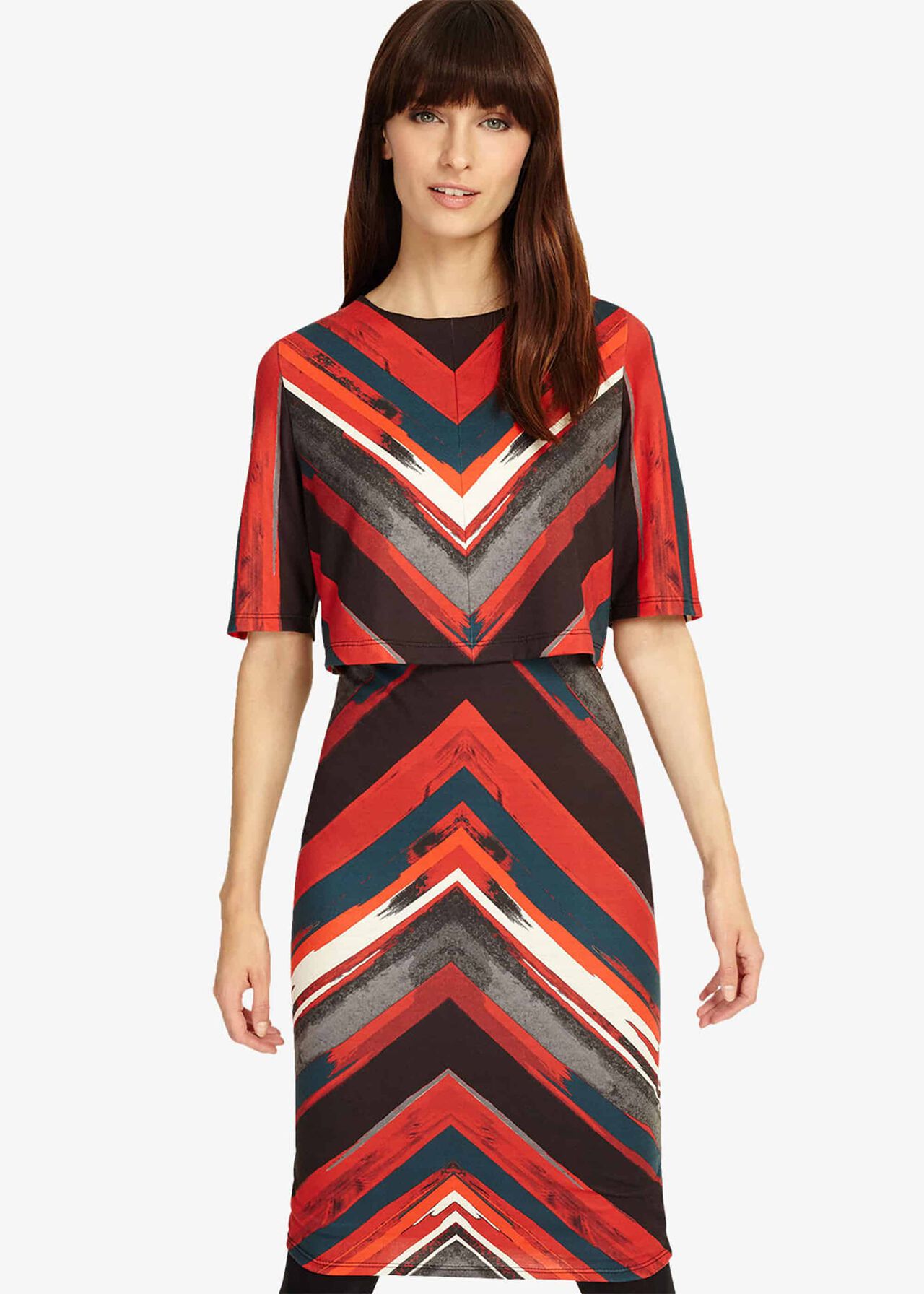 Beverly Brush Stroke Stripe Dress