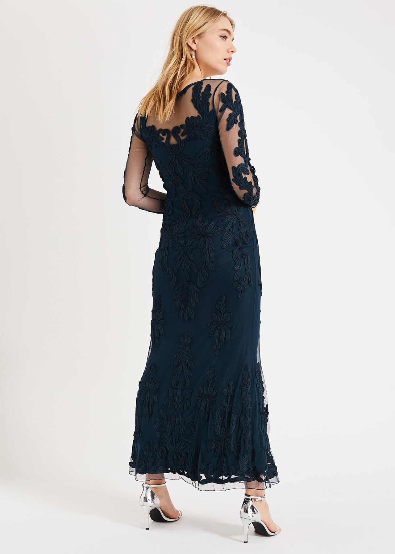 Leticia Tapework Lace Maxi Dress