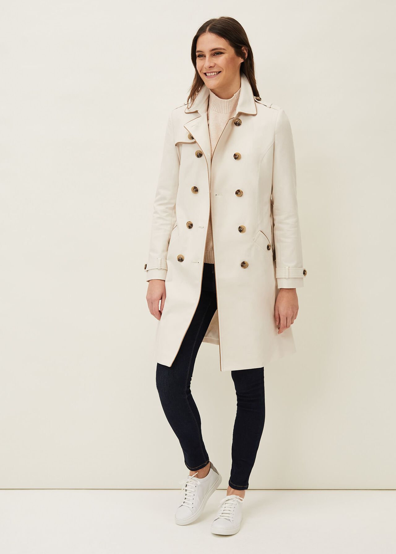 Tali Tipped Trench Coat