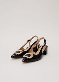 Patent Block Heel Shoes