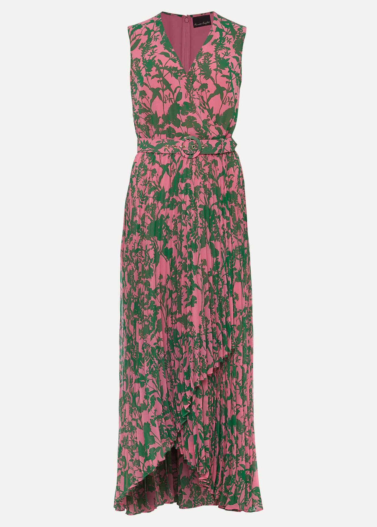 Brianna Pleated Print Dress