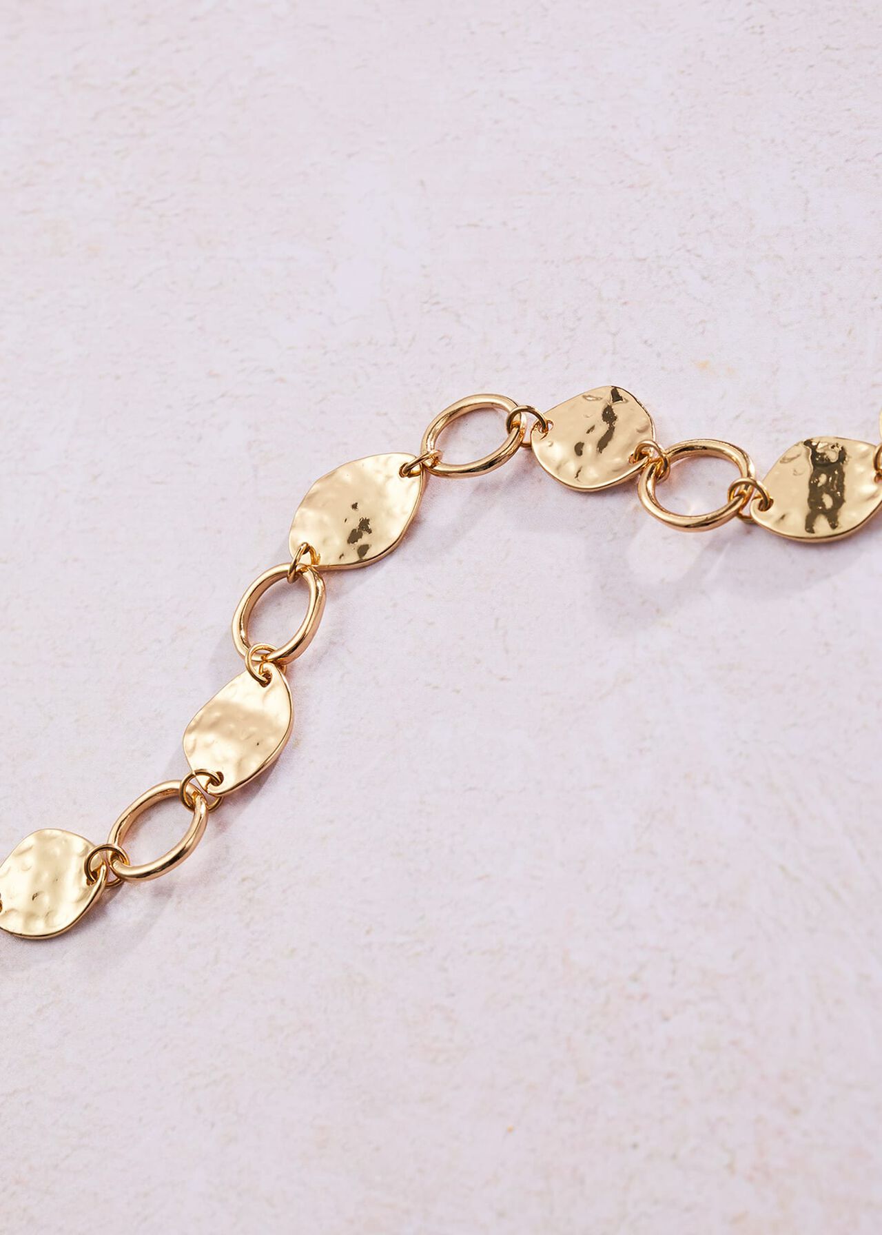 Mae Gold Plated Disc Bracelet