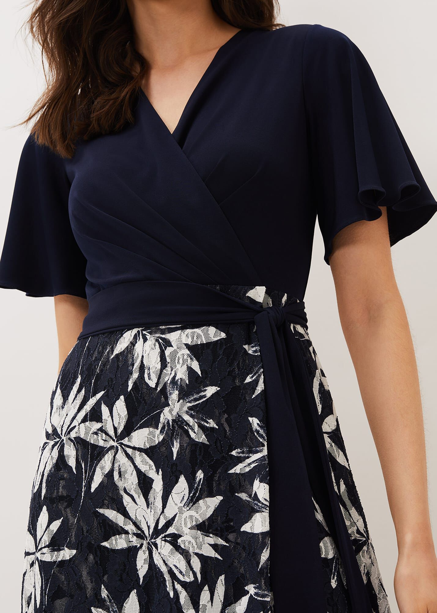 Black and navy lace skirt clearance