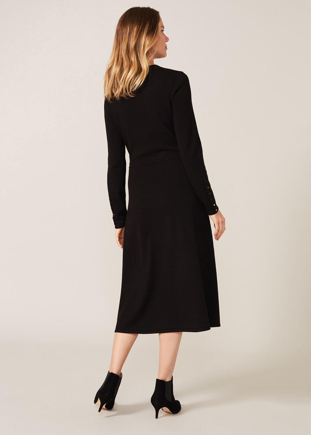 Paulan Fit And Flare Knitted Dress | Phase Eight