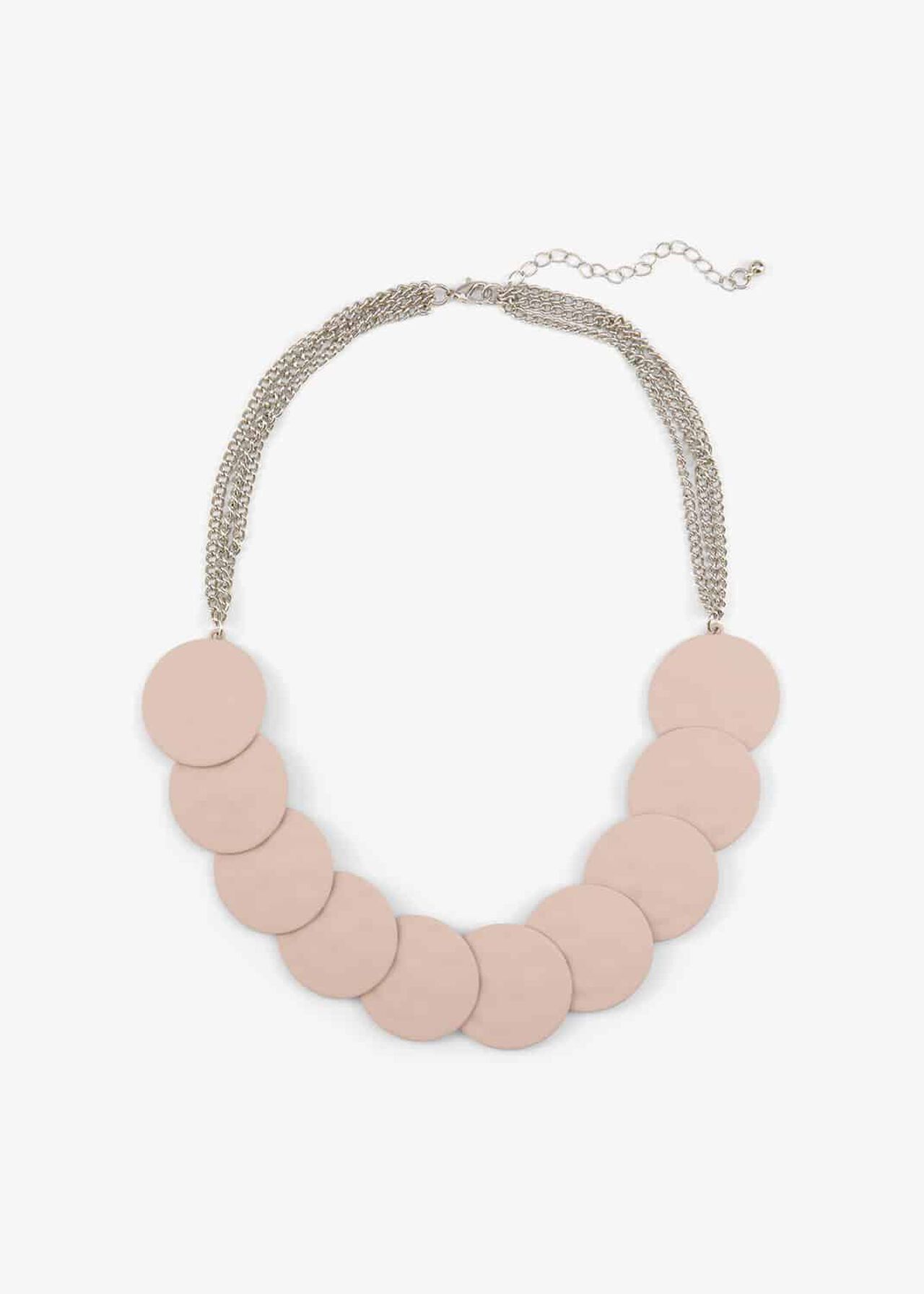 Maxine Coated Disc Necklace