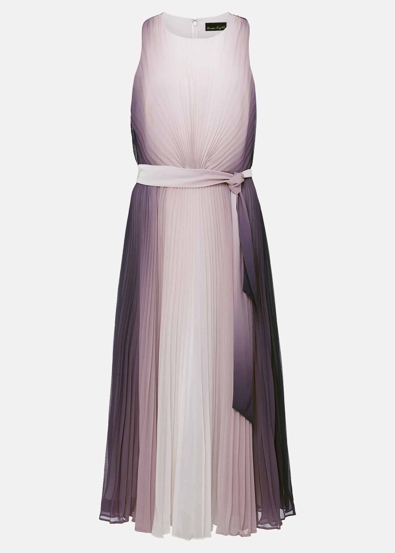 Petite Simara Ombre Pleated Midi Dress