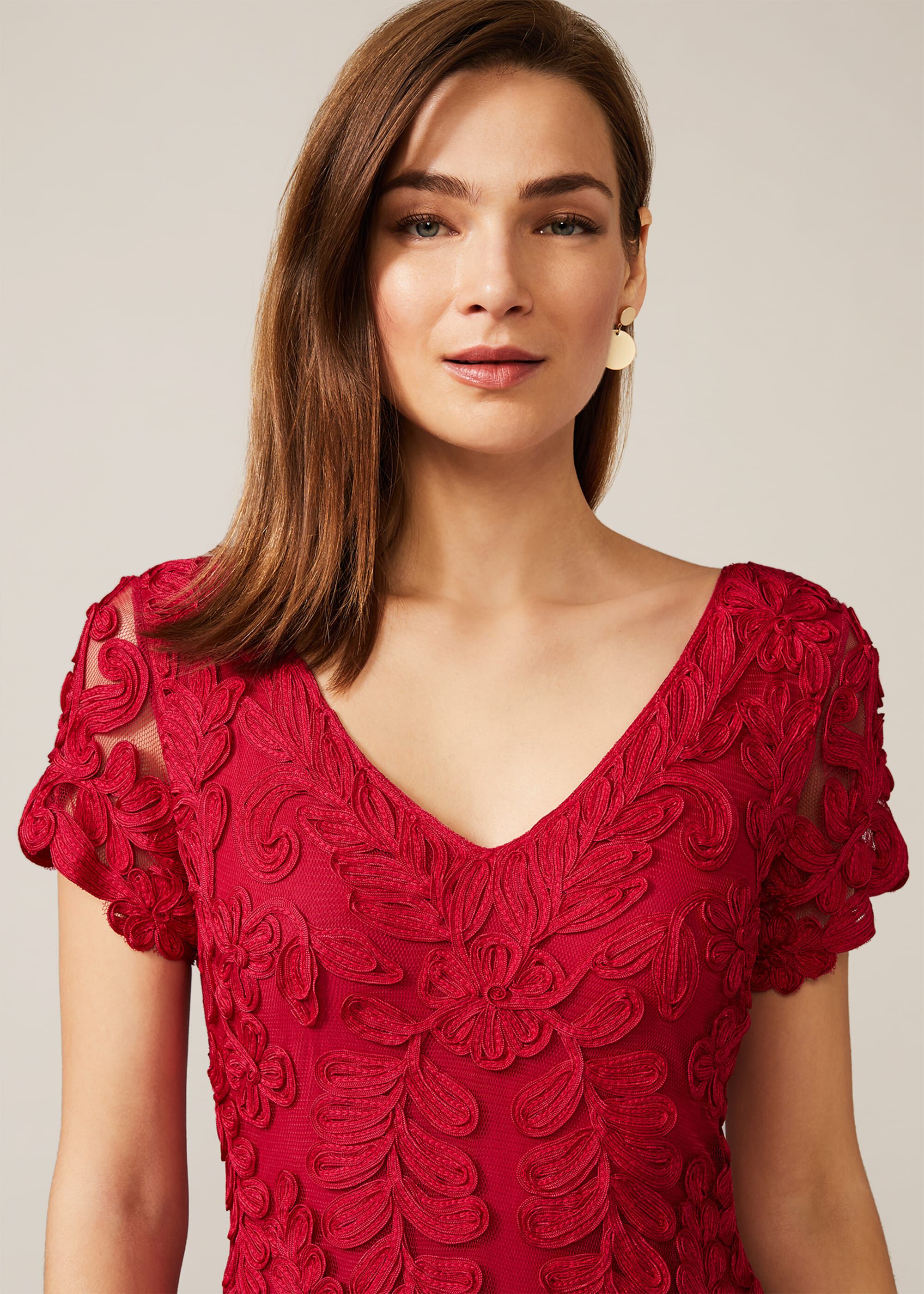 Phase eight red lace dress discount