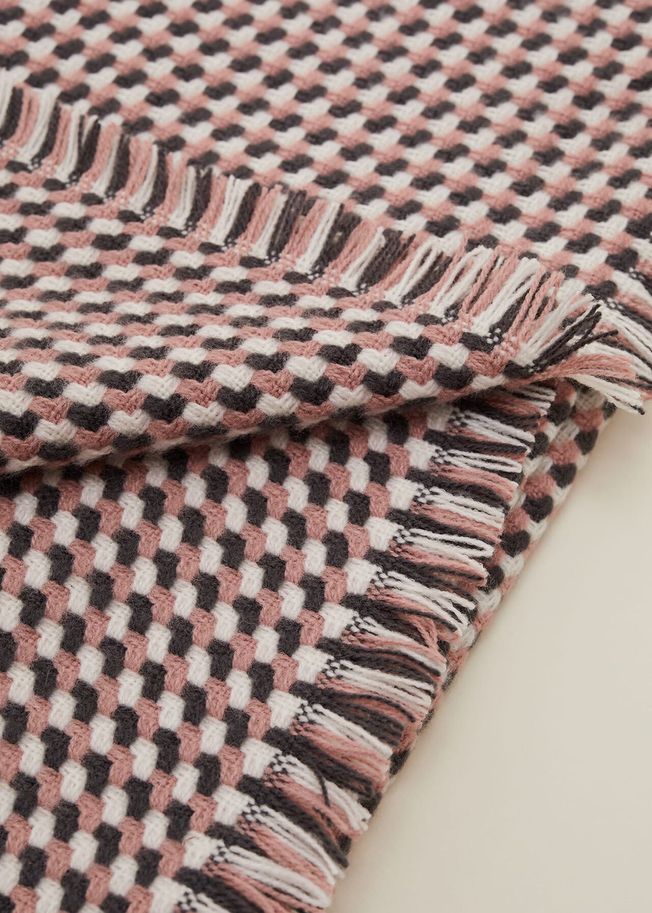 Weave Checked Scarf