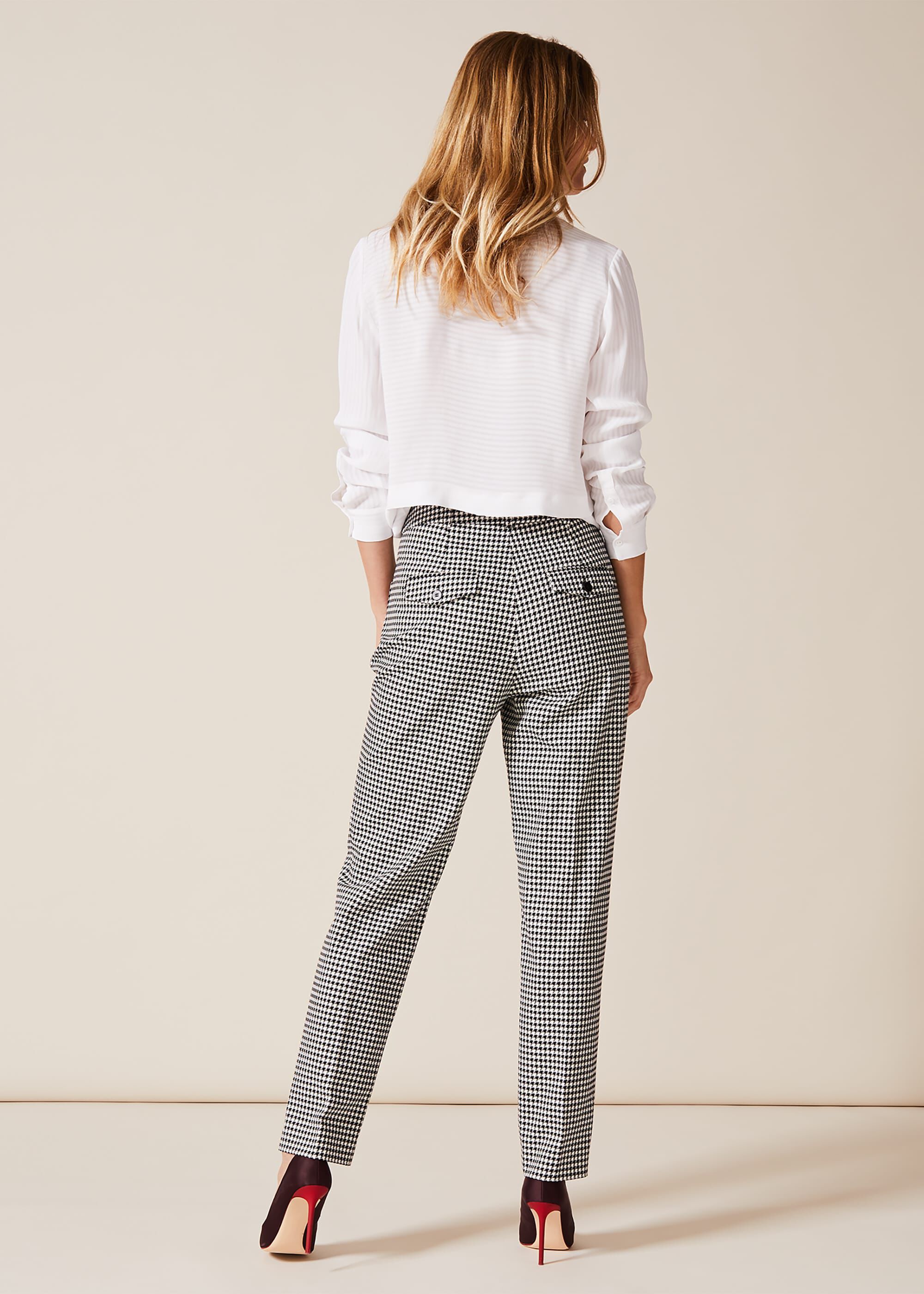Ridley Dogtooth Tapered Trousers 
