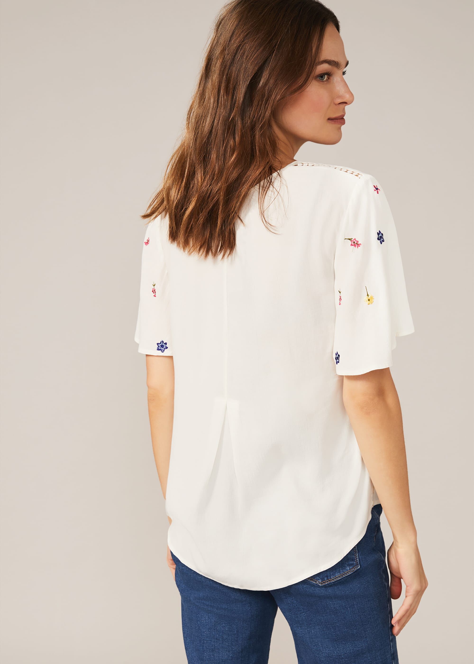 Scattered Embroidered Blouse