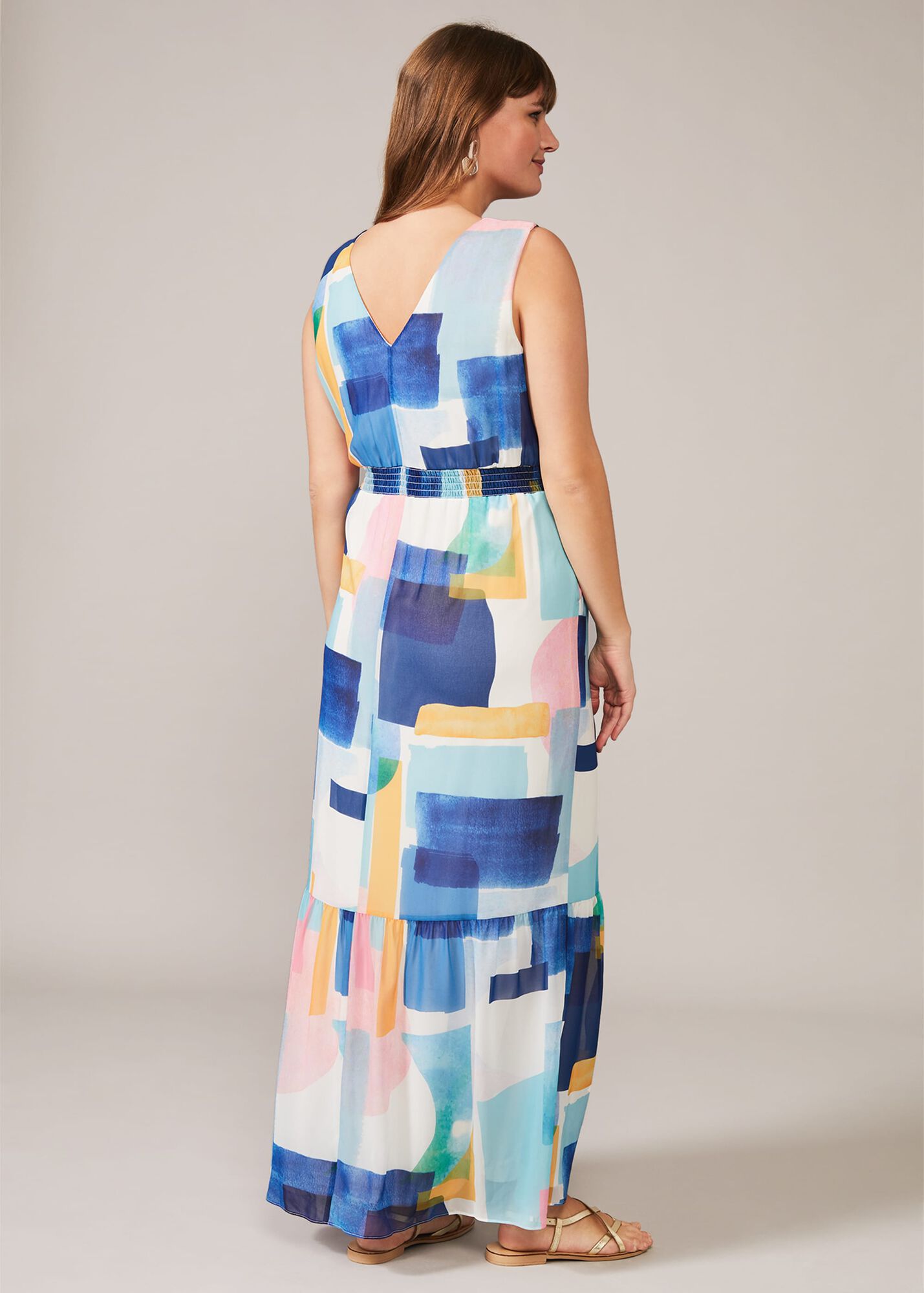 Eliza Abstract Print Maxi Dress | Phase Eight