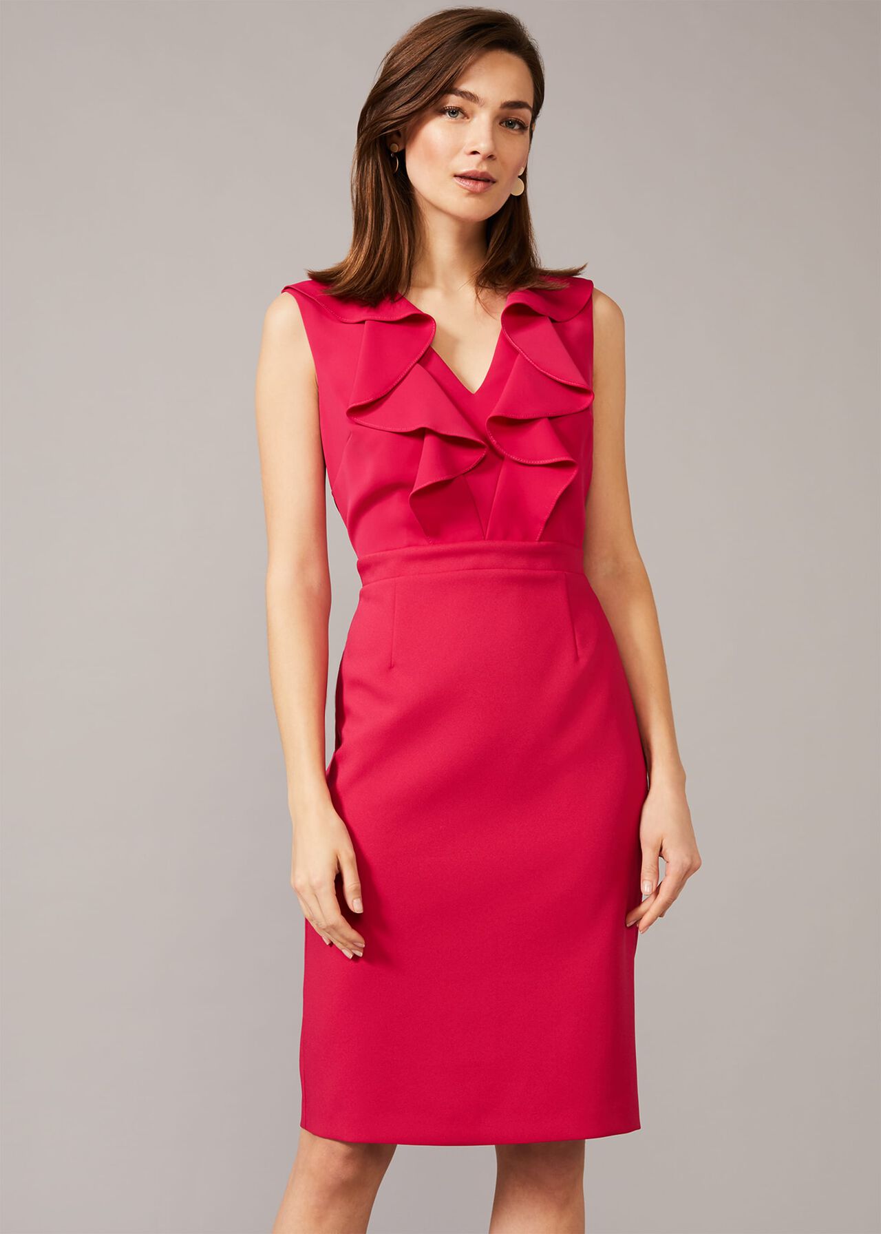 Linda Frill Fitted Dress