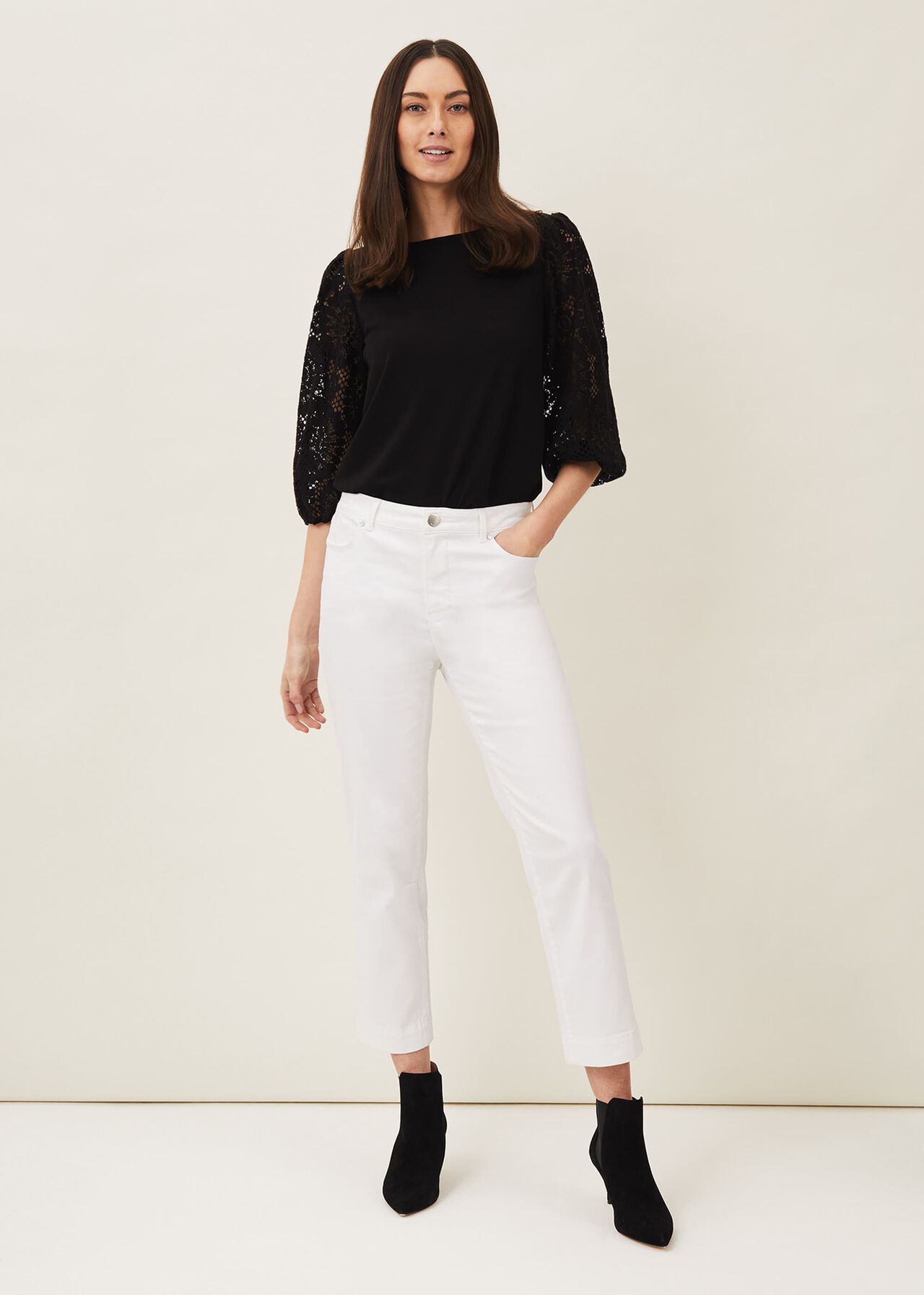 Lanna Lace Puff Sleeve Top