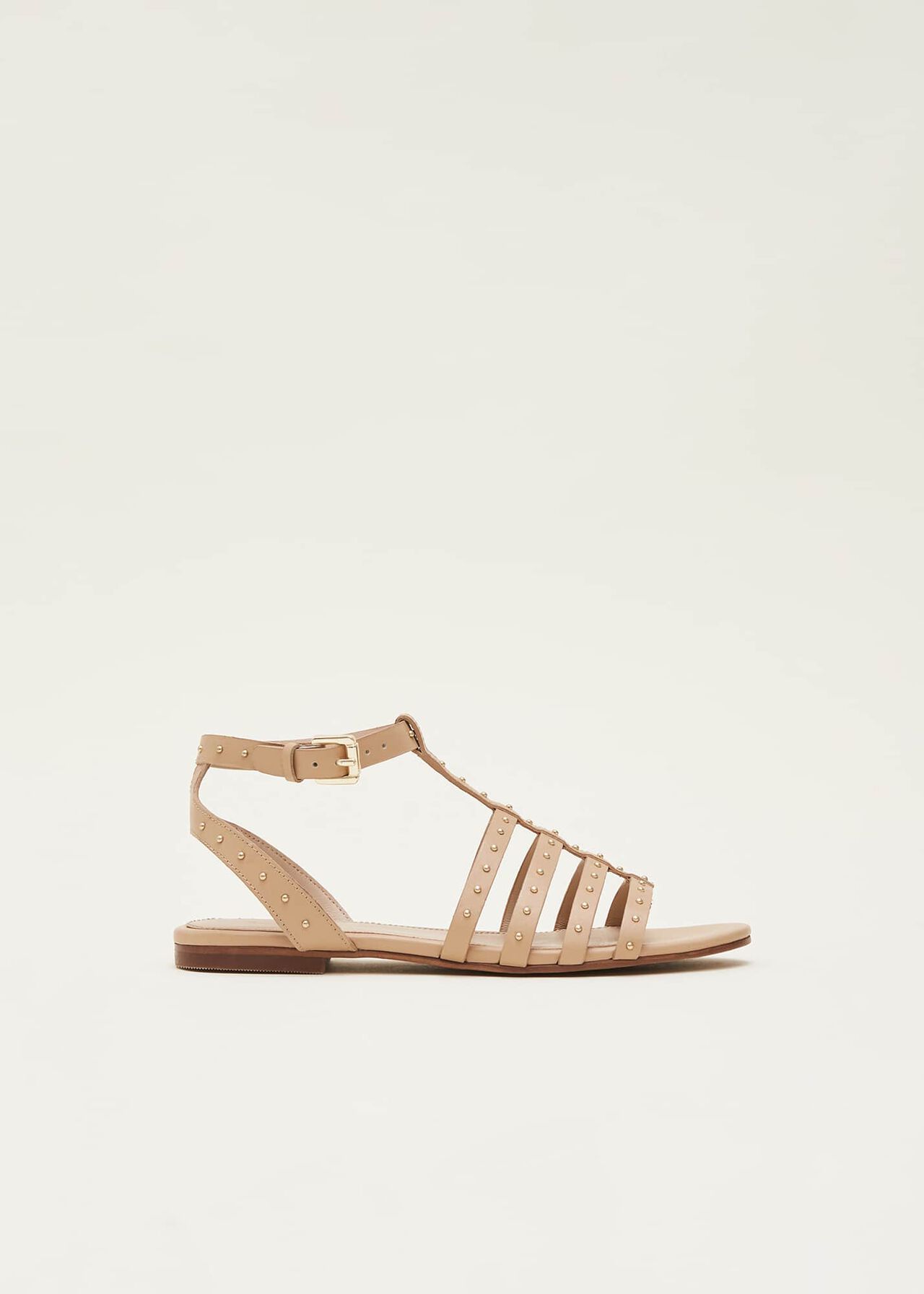 Gladiator Leather Flat Sandals
