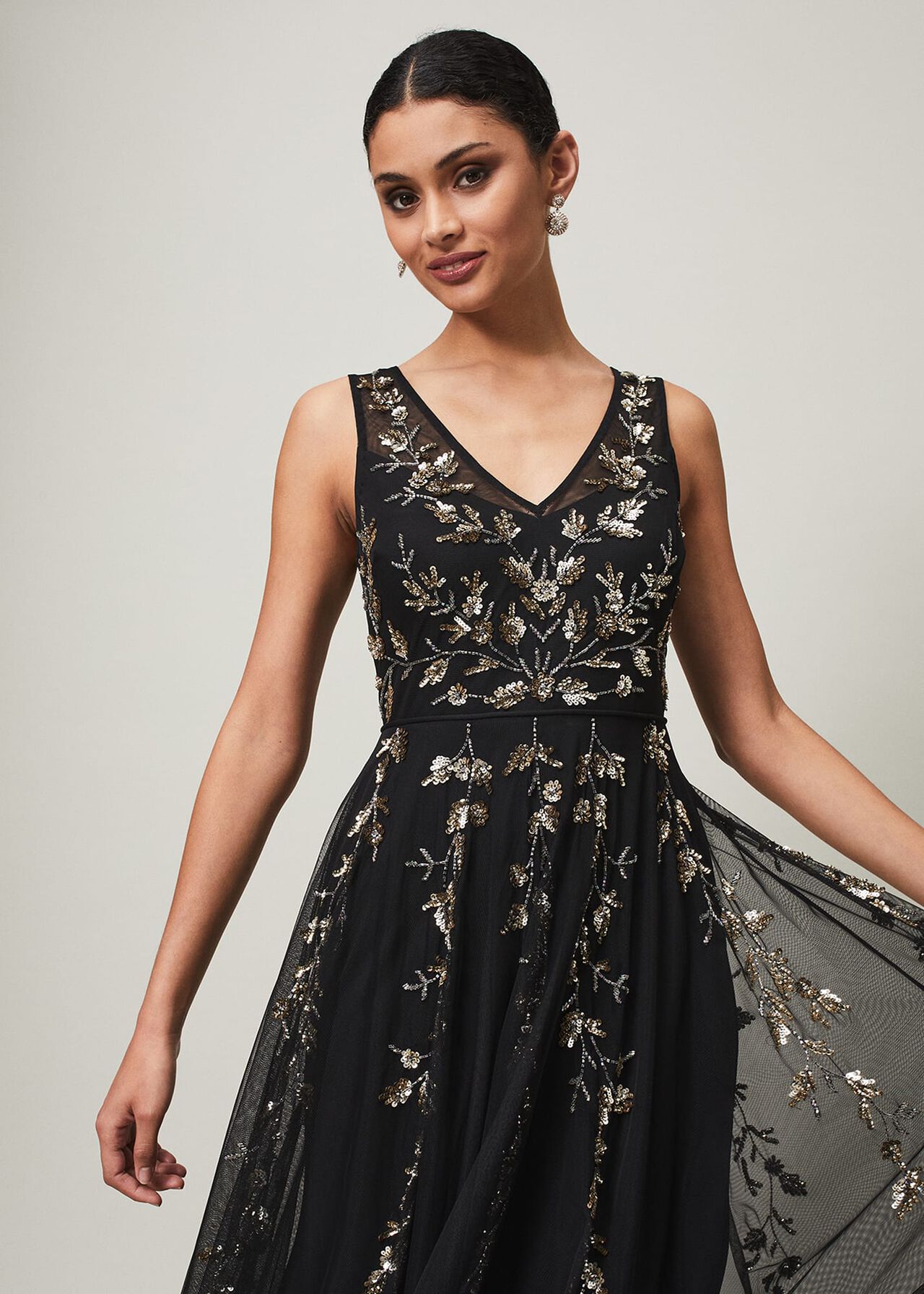 Anabella Beaded Tulle Dress