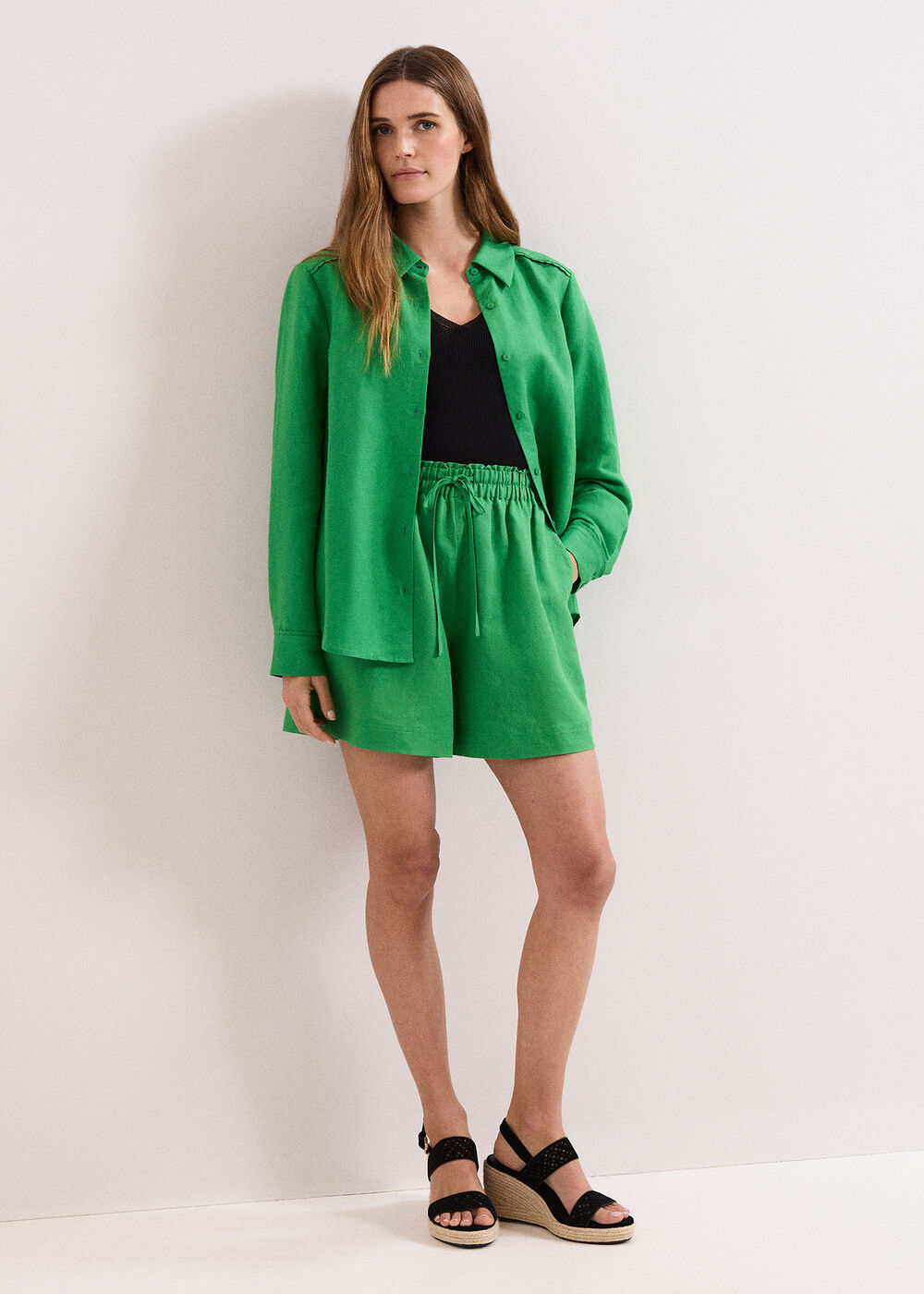 Arnie Green Linen Blend Shorts